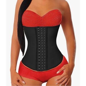 YIANNA NWT Women's Sport Latex 3 Hooks Waist Trainer Body Shaper Sz Small